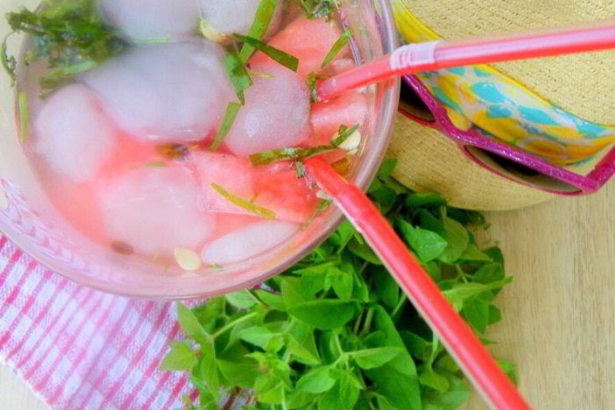 Рецепт лимонада арбуз & орегано