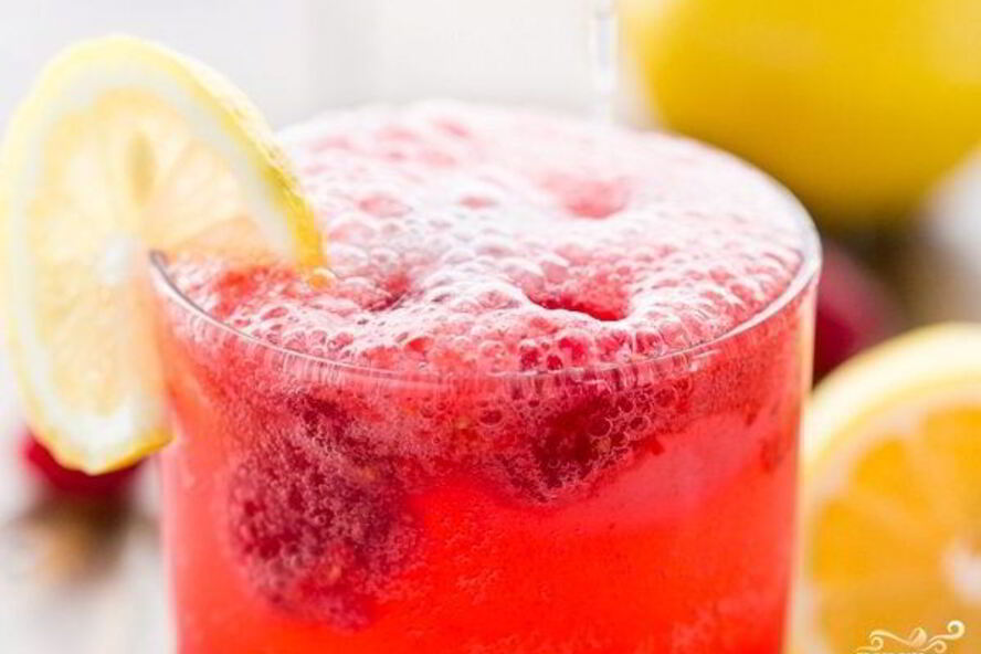 Рецепт малинового лимонада