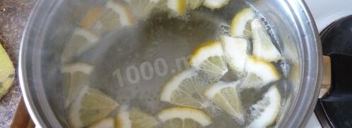 напиток лимонад из мяты и лимона. Шаг 4