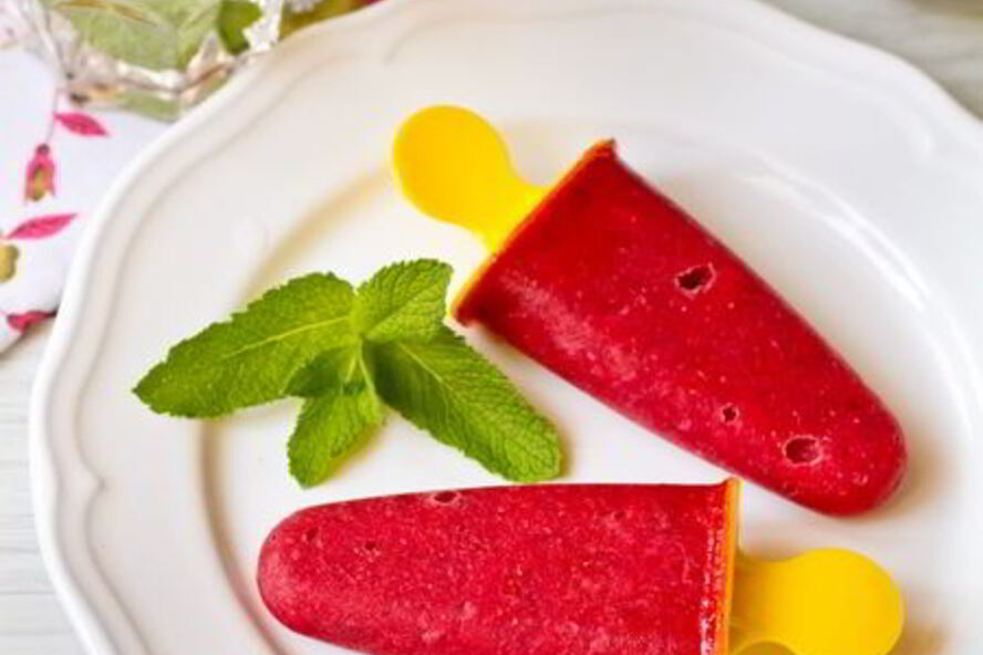 Рецепт фруктового льда клубничного мохито