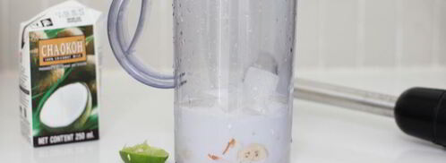 молочный коктейль на кокосовом молоке. Шаг 4