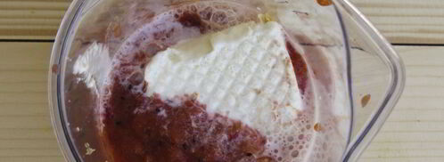 молочный коктейль с апельсином, киви и клубникой. Шаг 7