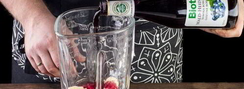 молочный коктейль с черничным нектаром. Шаг 3