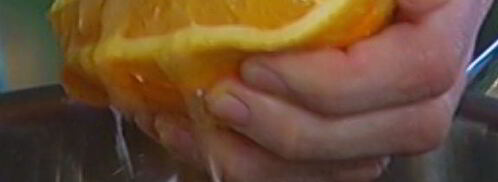 молочный коктейль с персиками и апельсинами. Шаг 3