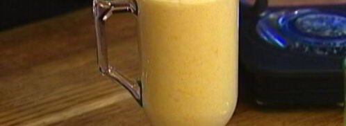 молочный коктейль с персиками и апельсинами. Шаг 5