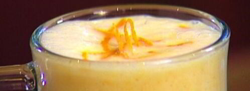 молочный коктейль с персиками и апельсинами. Шаг 6