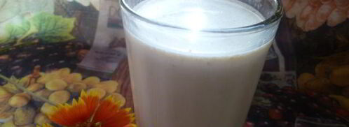 овсяно-молочный коктейль со сливовым вареньем. Шаг 6