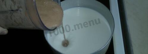 шоколадный молочный коктейль с бананом. Шаг 9