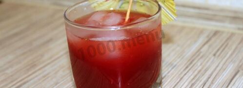 клубничный морс из клубники. Шаг 16