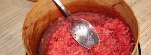 морс из замороженных ягод клубники и красной смородины. Шаг 7