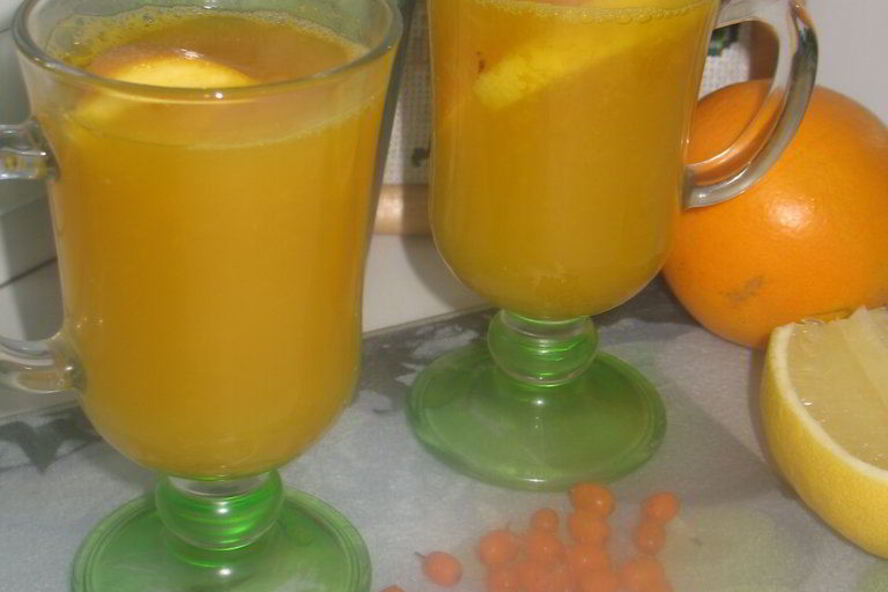 Рецепт облепихова-цитрусового морс