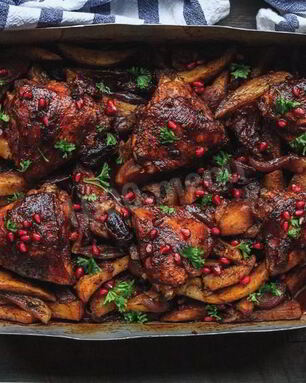 Мясо в гранатовом сиропе