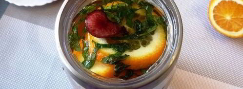 безалкогольная сангрия на зеленом чае. Шаг 6