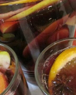 Газированная сангрия с минералкой