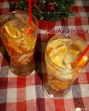 Коктейль Сангрия с шампанским