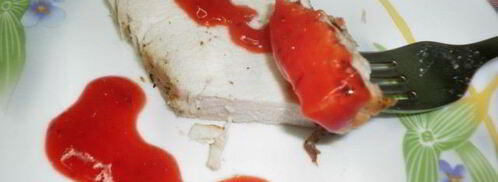 соус сангрияк мясу из клюквы и клубники. Шаг 4