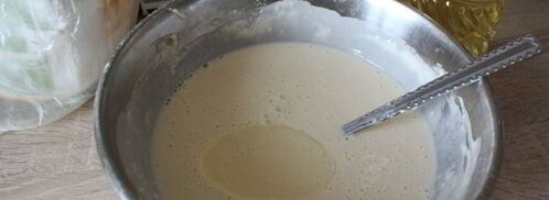 сладкие блинчики на сметане и сывороточном коктейле мажитэльк завтраку. Шаг 6