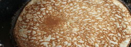 сладкие блинчики на сметане и сывороточном коктейле мажитэльк завтраку. Шаг 7