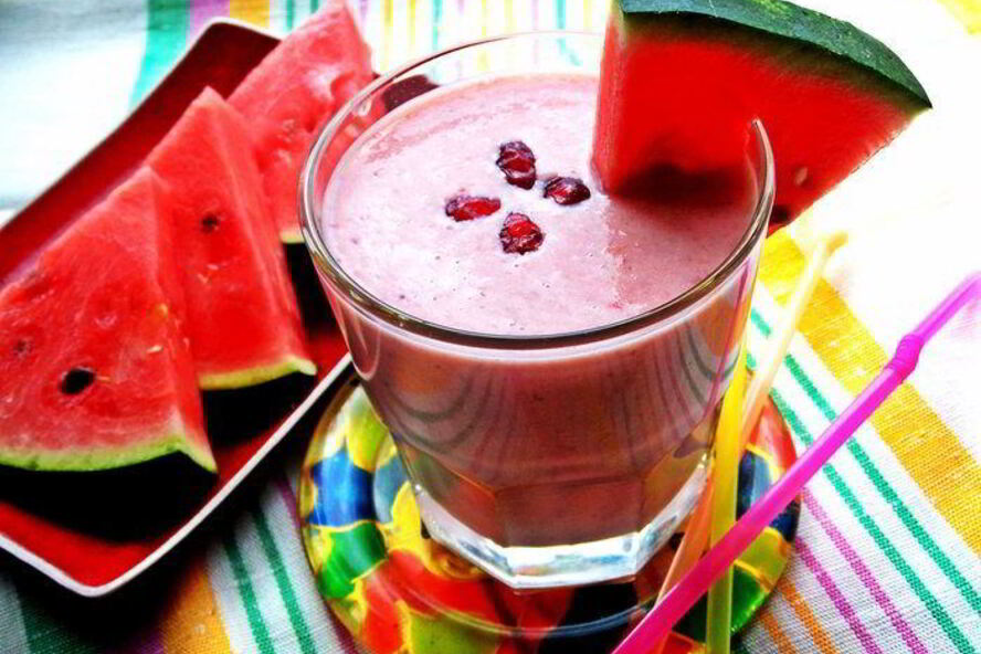 Рецепт бананова-арбузного смузи