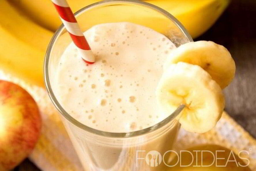 Рецепт бананова-яблочного смузи