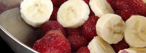 клубнично-банановый смузи. Шаг 3