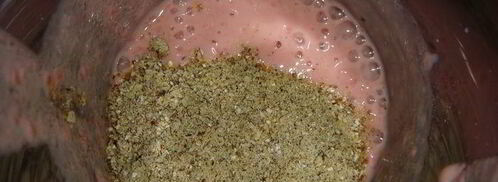 малиновый смузи-боул. Шаг 6