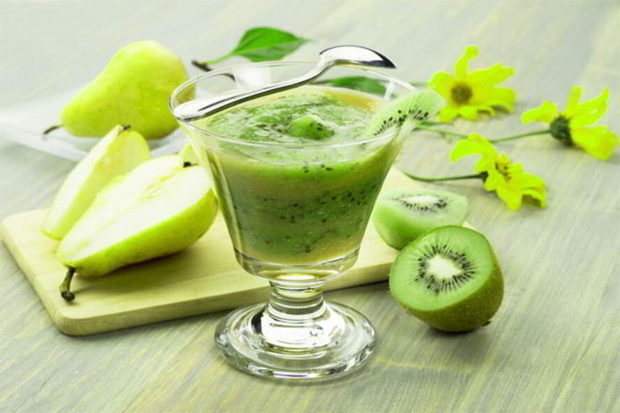 Рецепт смузей из груши и киви