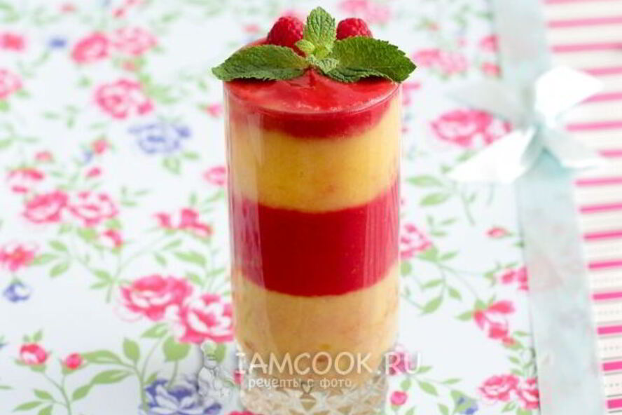 Рецепт смузей из персика и малины