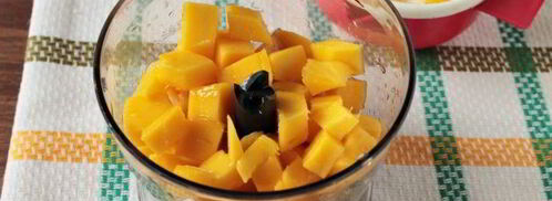 смузи из свежего манго и груши. Шаг 9