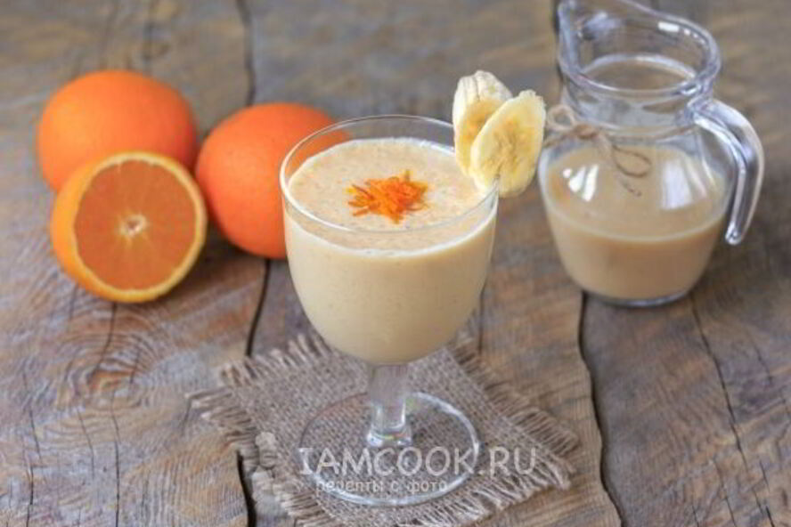 Рецепт смузей с бананом и апельсином