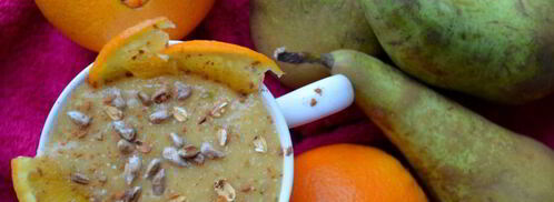 смузи с хурмой и грушей. Шаг 6