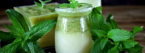 смузи с консервированным ананасом и киви. Шаг 11