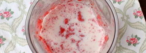 смузи с малиной и бананом. Шаг 5