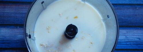 смузи с овсянкой, бананом и клубникой. Шаг 3