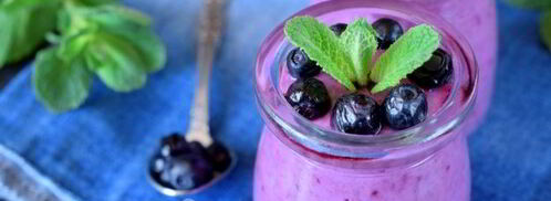 творожный смузи с черникой и простоквашей. Шаг 11