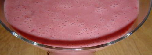 вишневый смузи с йогуртом и овсяными хлопьями. Шаг 5