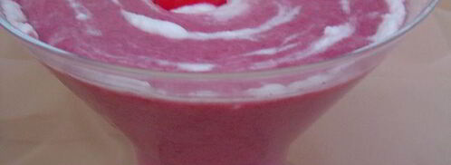 вишневый смузи с йогуртом и овсяными хлопьями. Шаг 8