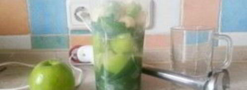 зеленый смузи для похудения. Шаг 3