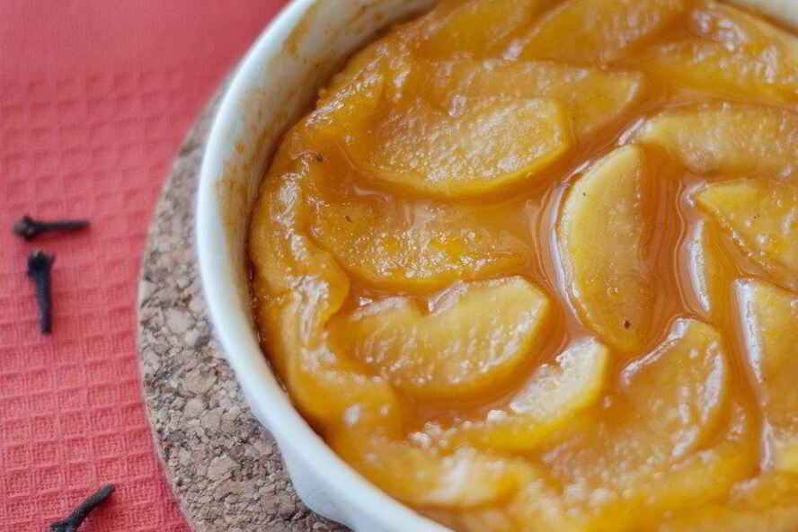 Рецепт тарта татен с грейпфрутовым сиропом и гвоздикой