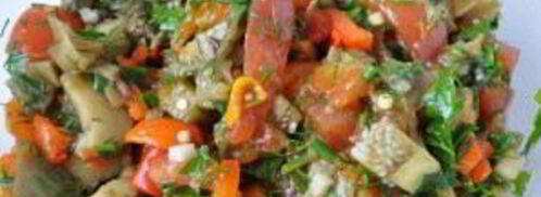 армянский салат из печеных овощей. Шаг 4