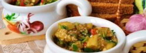 армянский салат из печеных овощей. Шаг 5