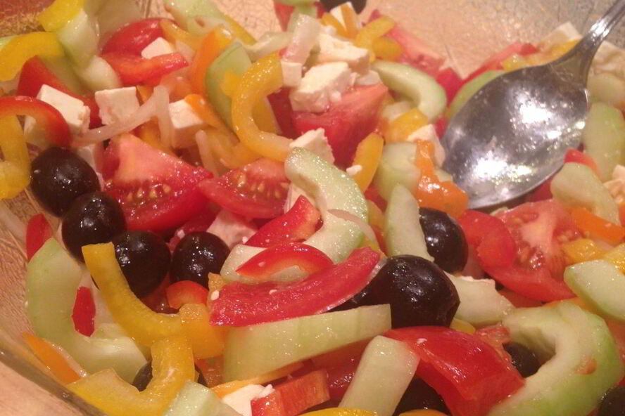 Рецепт домашнего греческого салата