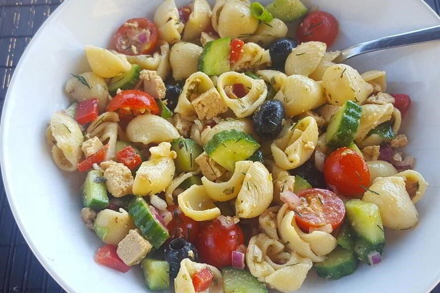 Рецепт греческого макаронного салата