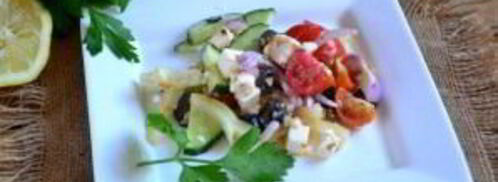 греческий салат классический. Шаг 11