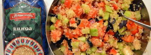 греческий салат с киноа. Шаг 6