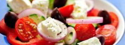 греческий салат с помидорами. Шаг 10