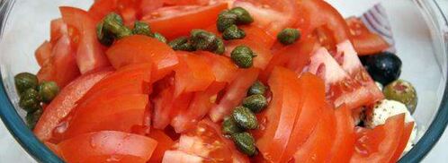 греческий салат с сыром фета. Шаг 8