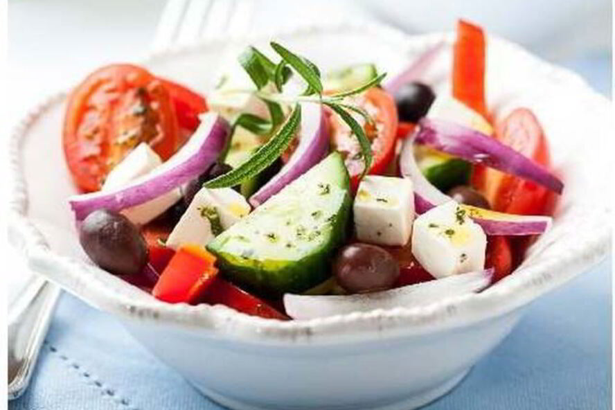 Рецепт легкого греческого крестьянского салата