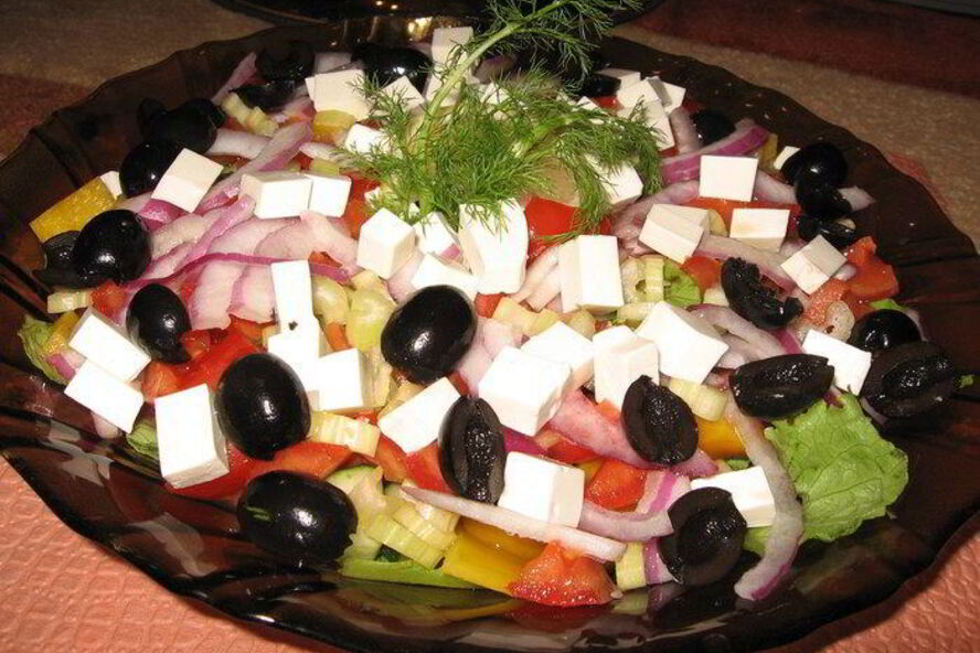 Рецепт моего фирменного греческого салата