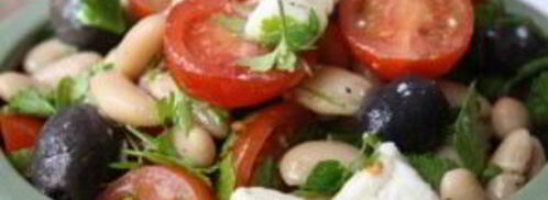 салат греческий с фасолью. Шаг 10